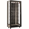 Diamond 2-Doors Wine Cooler 530 L, Through, 120 Bottles, from 4 °C to 16 °C, Sliding Doors, 15 Shelves, Silver