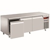 Diamond Refrigerated Table with 3 Drawers, GN 1/2, +, GN 1/3, from -2 °C to 8 °C, Side-Mounted Compressor