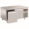 Diamond Freezer Table with 2 Drawers, GN 1/1, from -20 °C to -10 °C, Side-Mounted Compressor