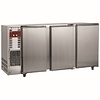 Diamond Triple Hinged Doors Back Bar Cooler 579 L, from 1 °C to 8 °C, Silver