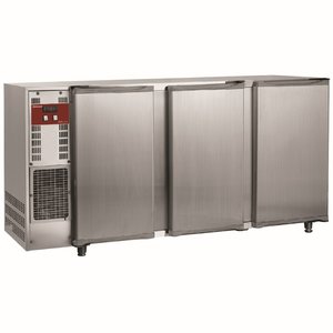 Diamond Triple Hinged Doors Back Bar Cooler 579 L, from 1 °C to 8 °C, Silver Diamond Triple Hinged Doors Back Bar Cooler 579 L, from 1 °C to 8 °C, Silver