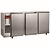 Diamond Triple Hinged Doors Back Bar Cooler 579 L, from 1 °C to 8 °C, Silver