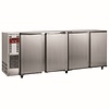 Diamond Four Hinged Doors Back Bar Cooler 783 L, from 1 °C to 8 °C, Silver