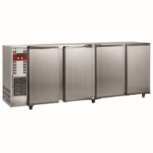 Diamond Four Hinged Doors Back Bar Cooler 783 L, from 1 °C to 8 °C, Silver Diamond Four Hinged Doors Back Bar Cooler 783 L, from 1 °C to 8 °C, Silver