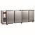 Diamond Four Hinged Doors Back Bar Cooler 783 L, from 1 °C to 8 °C, Silver