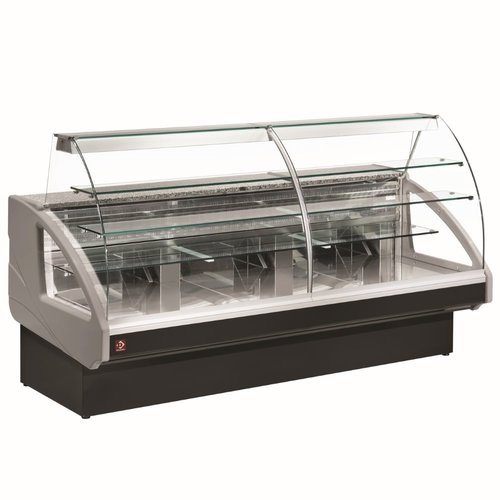 Diamond Refrigerated display counter, static, drawer system, without reserve - GREY/BLACK Diamond Refrigerated display counter, static, drawer system, without reserve - GREY/BLACK