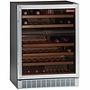 Diamond Undercounter 1-Door Wine Cooler 160 L, 38 Bottles, from 5 °C to 18 °C, Hinged Door, Black