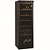 Diamond 1-Door Wine Cooler 380 L, 90 Bottles, from 5 °C to 18 °C, Hinged Glass Door, Black