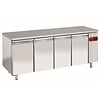 Diamond Four Door Freezer Table, GN 1/1, from -20 °C to -10 °C, Side-Mounted Compressor, Ventilated Diamond Four Door Freezer Table, GN 1/1, from -20 °C to -10 °C, Side-Mounted Compressor, Ventilated