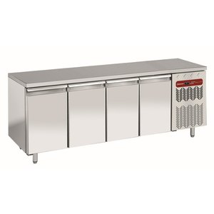 Diamond Four Door Freezer Table, 600x400 mm, , from -20 °C to -10 °C, Side-Mounted Compressor, Ventilated