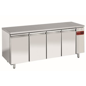 Diamond Four Door Freezer Table, 600x400 mm, , from -20 °C to -10 °C, Side-Mounted Compressor, Ventilated