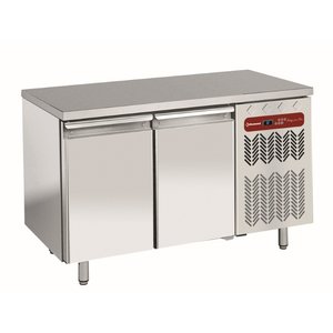 Diamond Double Door Freezer Table, 600x400 mm, , from -20 °C to -10 °C, Side-Mounted Compressor, Ventilated