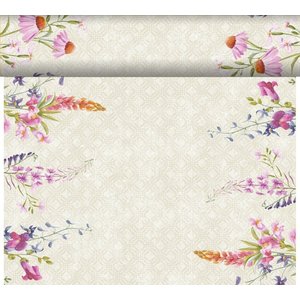 Duni Tablerunner DUNICEL® 0,4 x 24 m Floret (Pack of 4)