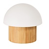 Duni LED Lamp Bamboo 105 x Ø 110 mm White (Pack of 4)