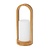 Duni LED Lamp Bamboo 240 x Ø 100 mm White (Pack of 4)