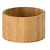 Duni LED Holder Bamboo 33 x Ø 57 mm mini lamp (Pack of 8)