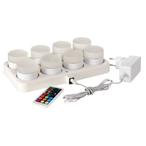 Duni Zestaw małych świec led do ponownego ładowania, zasilany akumulatorami, 48 x ø 50 mm, 13 godz Duni Zestaw małych świec led do ponownego ładowania, zasilany akumulatorami, 48 x ø 50 mm, 13 godz
