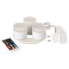 Duni LED Mini Lamp Set, rechargeable, mulitcolour, 3 pcs 48 x Ø 50 mm 13 h White