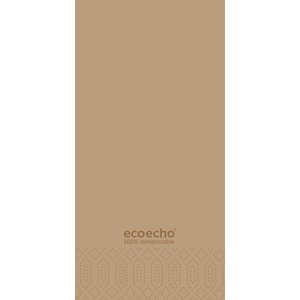 Duni Serwetki 2-warstwowe 40 x 40 cm Ecoecho brązowe (1500 szt.) Duni Serwetki 2-warstwowe 40 x 40 cm Ecoecho brązowe (1500 szt.)