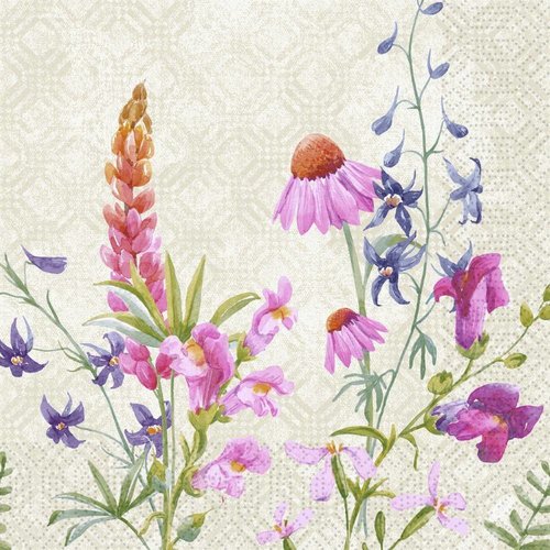 Duni Napkin 3-ply 40 x 40 cm Floret (Pack of 1000) Duni Napkin 3-ply 40 x 40 cm Floret (Pack of 1000)