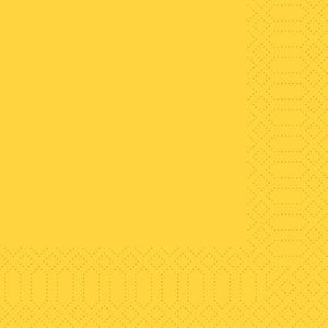 Duni Serwetki 3-warstwowe 33 x 33 cm żółte (500 szt.) Duni Serwetki 3-warstwowe 33 x 33 cm żółte (500 szt.)