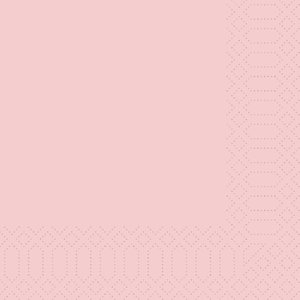Duni Napkin 3-ply 33 x 33 cm Light pink (Pack of 1000)