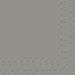 Duni Napkin 3-ply 33 x 33 cm Grey (Pack of 1000)