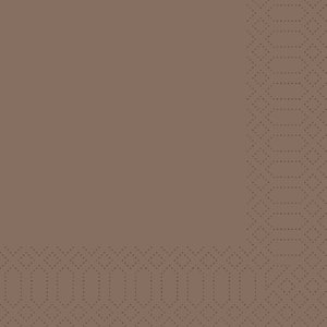 Duni Napkin 3-ply 40 x 40 cm Brown (Pack of 1000) Duni Napkin 3-ply 40 x 40 cm Brown (Pack of 1000)
