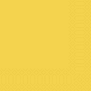 Duni Napkin 3-ply 40 x 40 cm Yellow (Pack of 1000) Duni Napkin 3-ply 40 x 40 cm Yellow (Pack of 1000)