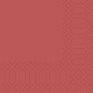 Duni Serwetki 3-warstwowe 24 x 24 cm bordowe (2000 szt.)