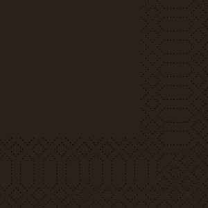 Duni Napkin 3-ply 24 x 24 cm Black (Pack of 2000) Duni Napkin 3-ply 24 x 24 cm Black (Pack of 2000)