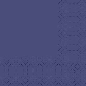 Duni Napkin 3-ply 24 x 24 cm Navy Blue (Pack of 2000) Duni Napkin 3-ply 24 x 24 cm Navy Blue (Pack of 2000)