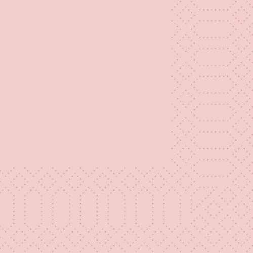 Duni Napkin 3-ply 24 x 24 cm Light pink (Pack of 2000) Duni Napkin 3-ply 24 x 24 cm Light pink (Pack of 2000)