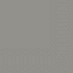Duni Napkin 3-ply 24 x 24 cm Grey (Pack of 2000) Duni Napkin 3-ply 24 x 24 cm Grey (Pack of 2000)