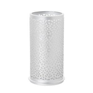 Duni Candle Holder 140 x Ø 75 mm Silver (Pack of 4)