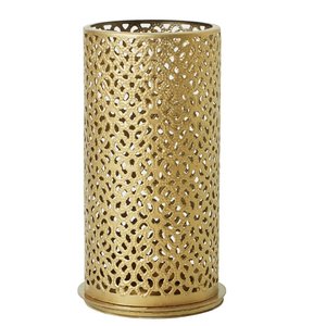 Duni Candle Holder 140 x Ø 75 mm Gold (Pack of 4)