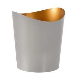 Duni Świecznik metalowy 80 x Ø 70 mm Ripple szary (6 szt.) Duni Świecznik metalowy 80 x Ø 70 mm Ripple szary (6 szt.)