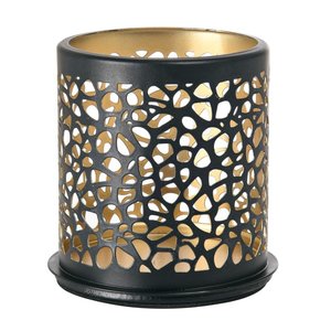 Duni Candle Holder 75 x Ø 75 mm Black (Pack of 8)