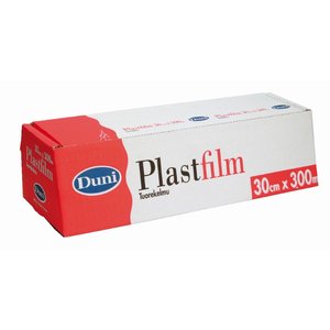 Duni Clingfilm (PVC) in Dispenser Box with Cutter 0,3 x 300 m Transparent (Pack of 6) Duni Clingfilm (PVC) in Dispenser Box with Cutter 0,3 x 300 m Transparent (Pack of 6)