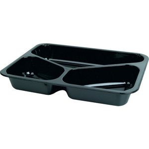 Duni Pojemnik Menu, Ecoecho® 3-komorowy 225 x 175 x 34 mm 430 ml/225 ml/165 ml czarny (250 szt.) Duni Pojemnik Menu, Ecoecho® 3-komorowy 225 x 175 x 34 mm 430 ml/225 ml/165 ml czarny (250 szt.)