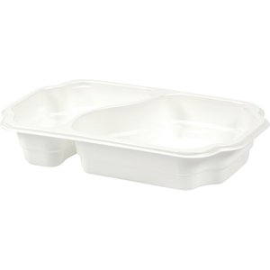 Duni Take-Away Tray 250 x 159 x 45 mm White 2-Comp (Pack of 246) Duni Take-Away Tray 250 x 159 x 45 mm White 2-Comp (Pack of 246)