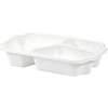 Duni Take-Away Tray 250 x 159 x 48 mm White 3-Comp (Pack of 246) Duni Take-Away Tray 250 x 159 x 48 mm White 3-Comp (Pack of 246)