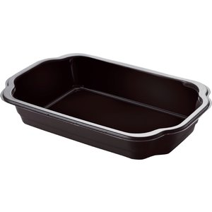 Duni Small Take-Away Tray 215 x 148 x 41 mm Black 1-Comp (Pack of 336)