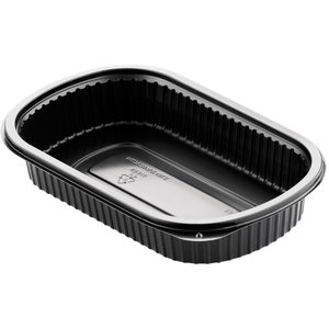 Duni Meal Box 240 x 150 x 40 mm Black 1-Comp (Pack of 250)