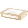 Duni Meal Box with Window ecoecho® 1200 ml Brown 1-Comp (Pack of 200)