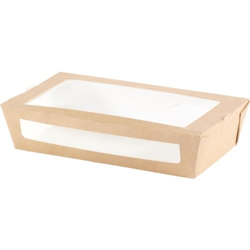 Duni Meal Box with Window ecoecho® 900 ml Brown 1-Comp (Pack of 250) Duni Meal Box with Window ecoecho® 900 ml Brown 1-Comp (Pack of 250)