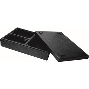 Duni Pojemnik termoizolacyjny 455x320x105(h)mm, ładowany od góry, czarny (zestaw 6 szt.)