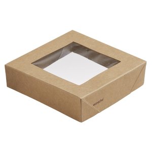 Duni Pokrywka z okienkiem do pudełka Viking Ecoecho® 510/820 ml brązowa (300 szt.) Duni Pokrywka z okienkiem do pudełka Viking Ecoecho® 510/820 ml brązowa (300 szt.)
