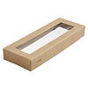 Duni Viking ecoecho® Slim Brick Lid with window 1100 ml Brown (Pack of 300)