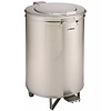 Edenox Kosz pedałowy jezdny 105 L ze stali nierdzewnej, z pokrywą podnoszoną, srebrny Edenox Kosz pedałowy jezdny 105 L ze stali nierdzewnej, z pokrywą podnoszoną, srebrny
